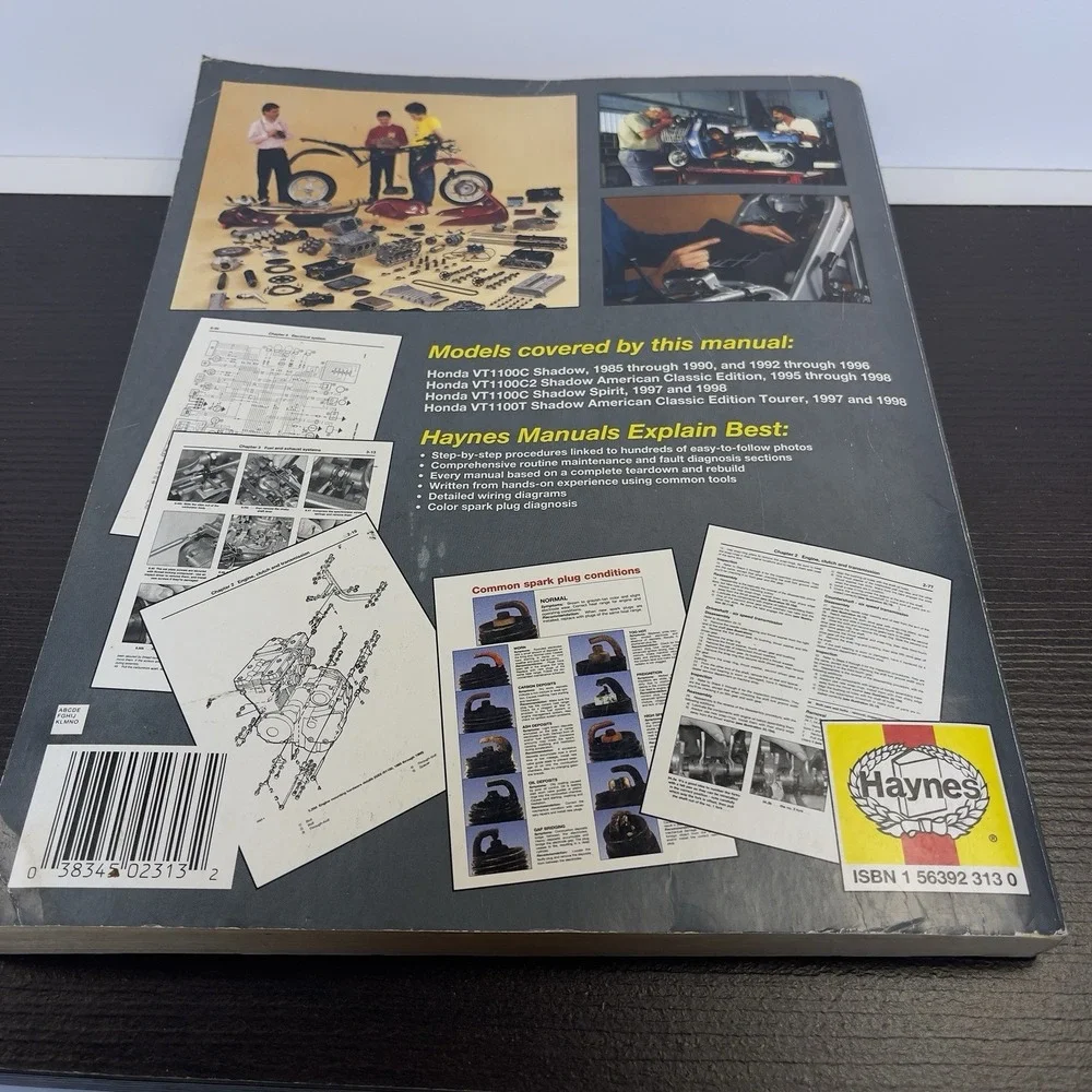 Haynes‎ Honda Shadow VT1100 Owners Workshop Manual 1985 thru 1998 1100cc PB 1999